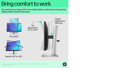 HP E-Series E22 G5 computer monitor 54.6 cm (21.5 HP E-Series E22 G5 computer monitor 54.6 cm (21.5
